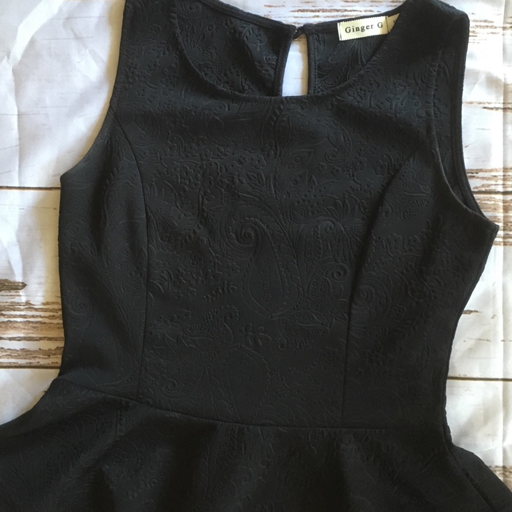 Black Peplum Shirt